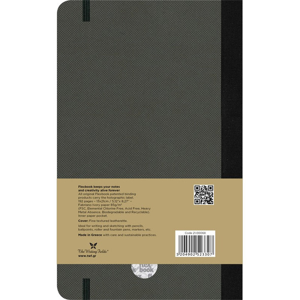 Flexbook Adventure Notebook - Large, Ruled, Off Black