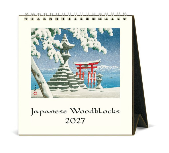 Cavallini & Co. 2027 Desk Calendar, Japanese Woodblocks