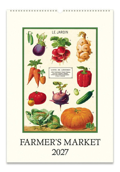 Cavallini & Co. 2027 Wall Calendar, Farmer's Market