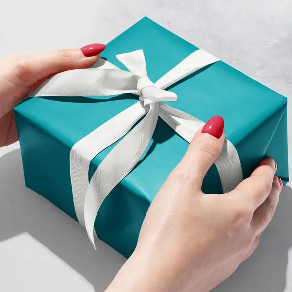  Jillson & Roberts Wrapping Paper Roll, Solid Matte Finish, Turquoise 