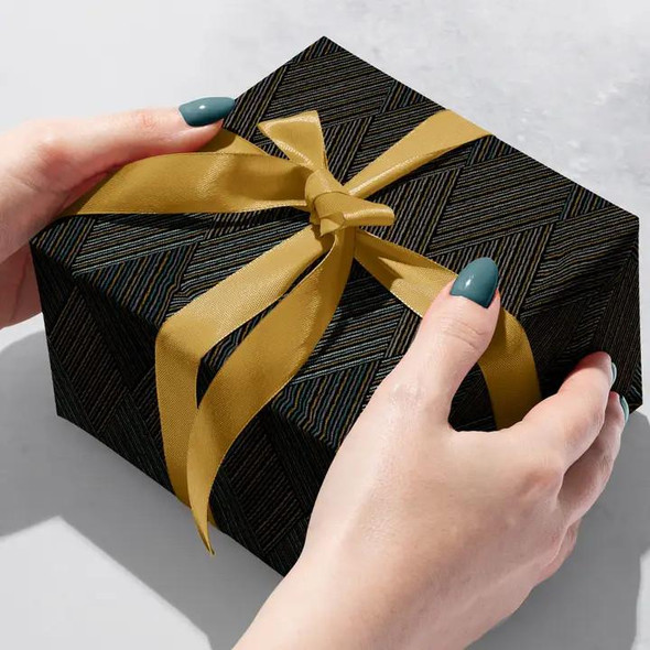  Jillson & Roberts Wrapping Paper Roll, Abstract Argyle 