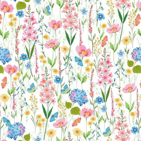 Jillson & Roberts Wrapping Paper Roll, Botanicals 