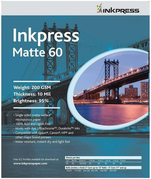 Inkpress Matte 60 11x17 50sh