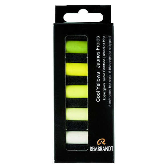 Royal Talens Rembrandt Soft Pastel 5 Half Stick Micro Set Cool Yellows 