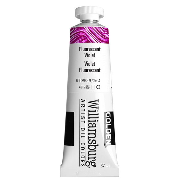 Williamsburg Handmade Oil Paint, Fluorescent Violet, 37ml