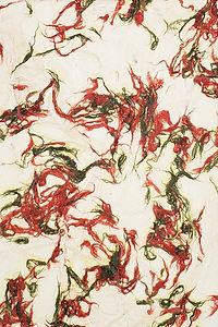 Aitoh Co Aitoh Nepalese Decorative Paper - Fiber Paper, Red & Green, 19.5"x29.5" 