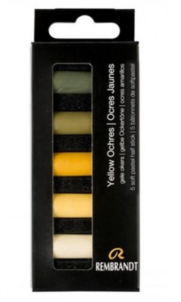 Royal Talens Rembrandt Soft Pastel 5 Half Stick Micro Set Yellow Ochres