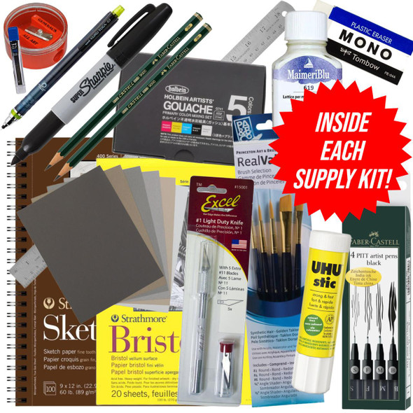SAM FLAX NCAD 2D Design Theory Complete Supply Kit Fall 2026 