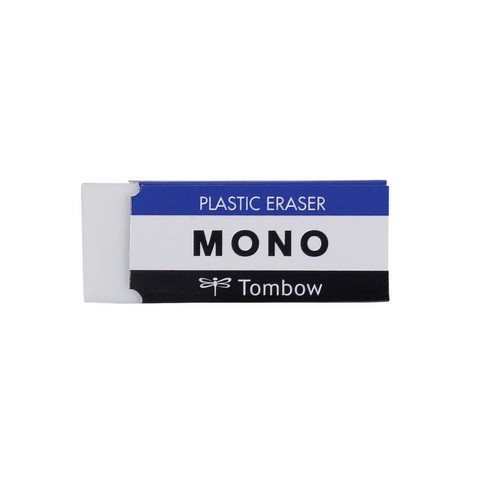 Tombow, MONO White Plastic Eraser, Medium