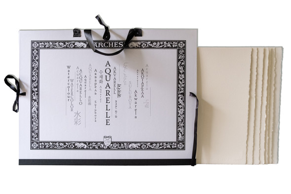 Limited Edition Arches Portfolio + Watercolor Paper - Includes (10) 140# Cold-Press 16"x20" Sheets