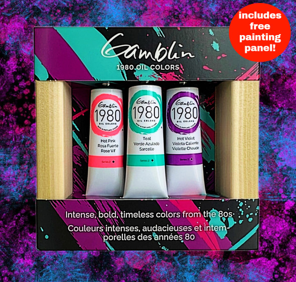 Gamblin 1980 Oils - Set of 3 - 80's Colors 37mL