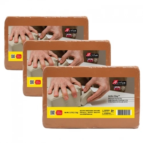 Activ-Clay Air Dry Clay, Terracotta, 9.9#