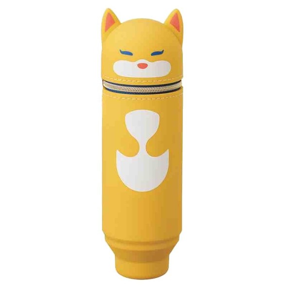 Itoya of America Inc Punilabo Stand-Up Pen Case Yellow Fox 