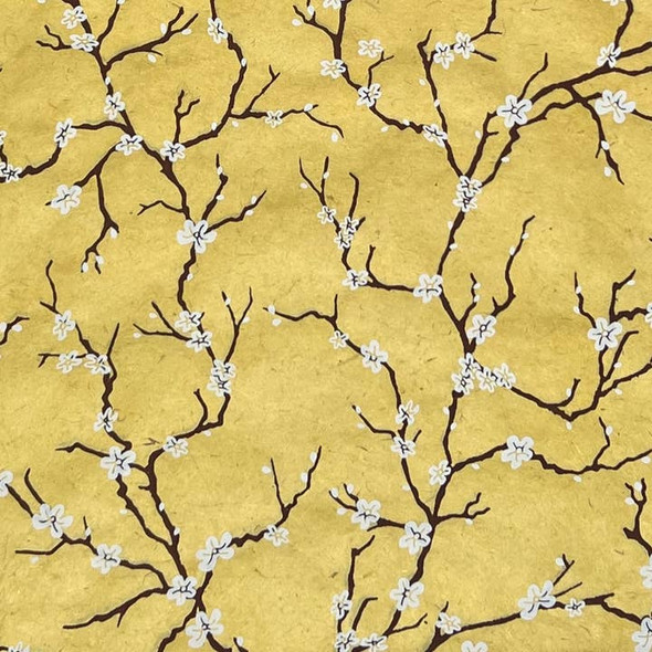  Giftsland Decorative Paper, Peach Blossom - Yellow, 20"x30" 