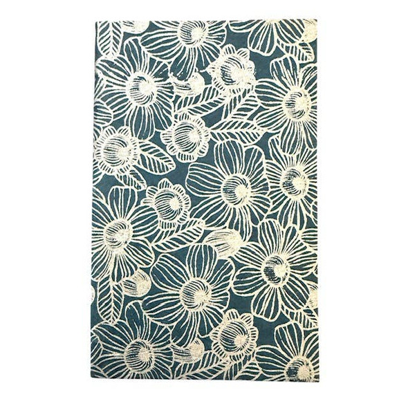  Giftsland Softcover Journal, Japanese Garden - Gold & Teal, 5" x 8" 