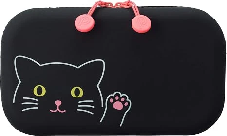 PuniLabo Zipper Pouch, Black Cat