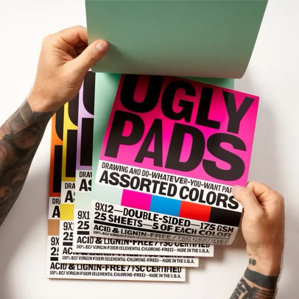  Uglybooks - Ugly Pad, 9"X12", 25pg, Farmer 