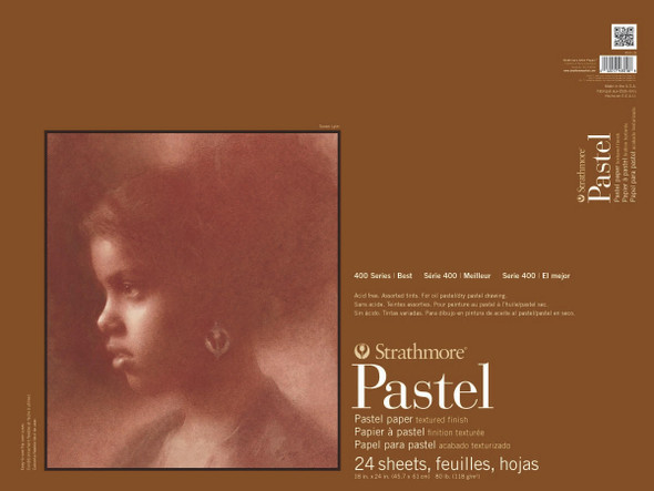 Strathmore Artist Papers, 400 Series Pastel Pad, Multiple Colors, 18" x 24"