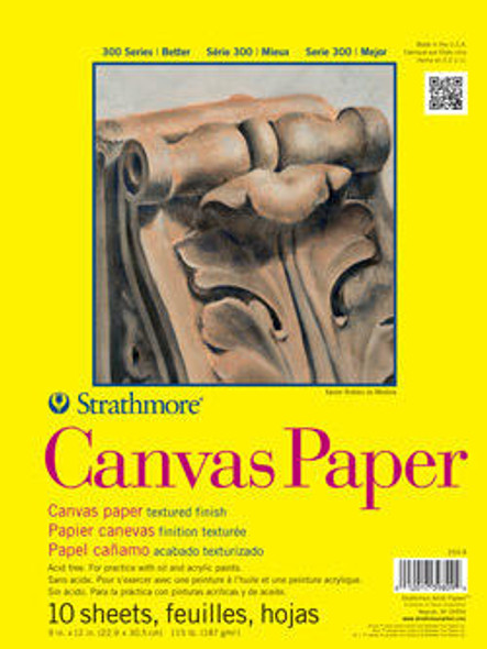 Strathmore Artist Papers Canvas Paper Pad - 300 Series - 16 x 20