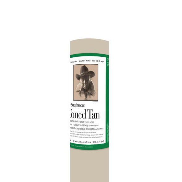 Strathmore Fine Art Rolls, 400 Series Toned Tan Sketch, 42" x 10 yds.