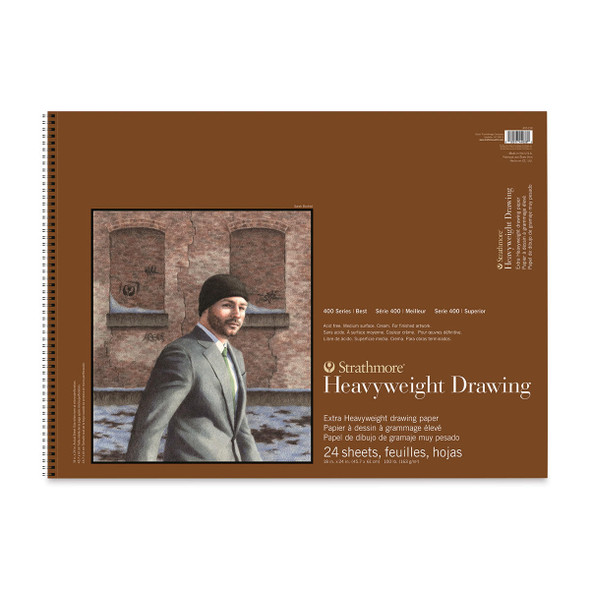 Strathmore Artist Papers Drawing Paper Pad - 400 Series Heavy-weight - 18" x 24" 