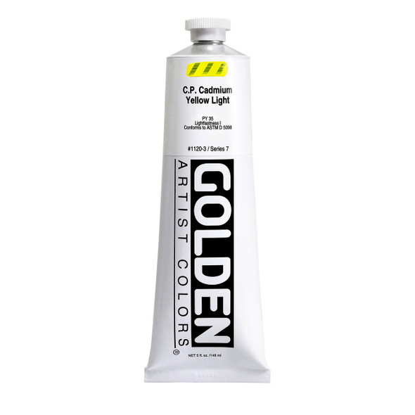 Golden Artist Colors Golden Heavy Body Acrylic, 5oz., C.P. Cadmium Yellow Light 