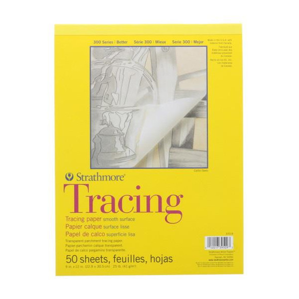 Strathmore Artist Papers, 300 Series Tracing Pad, 9" x 12"