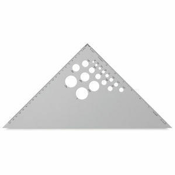 Alumicolor 10in 45/90 Triangle, Silver Alumicolor 10in 45/90 Triangle, Silver
