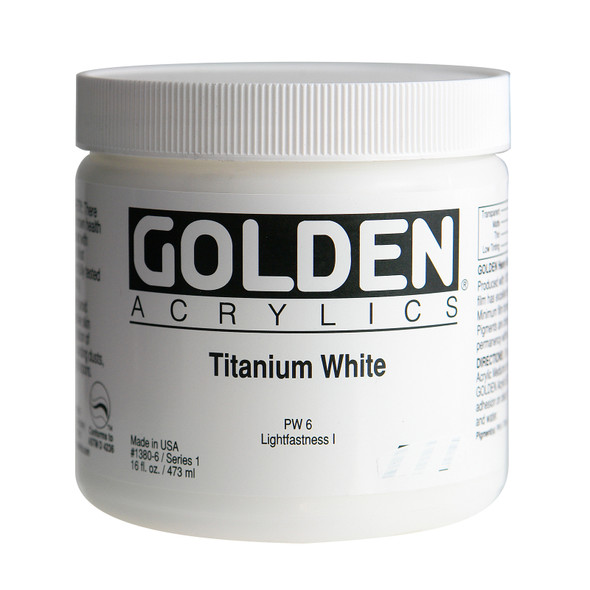 Golden Artist Colors Heavy Body Titanium White 16oz