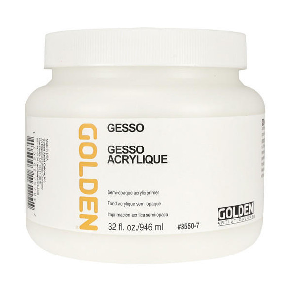 Golden Artist Colors Golden Gesso, White, 32oz. 