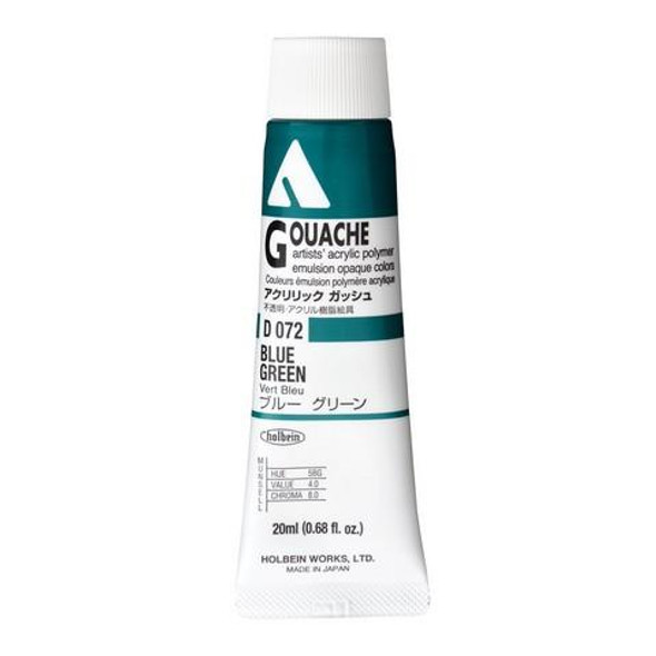 Holbein, Inc. Holbein Acrylic Gouache, 20ml Tube, Blue Green