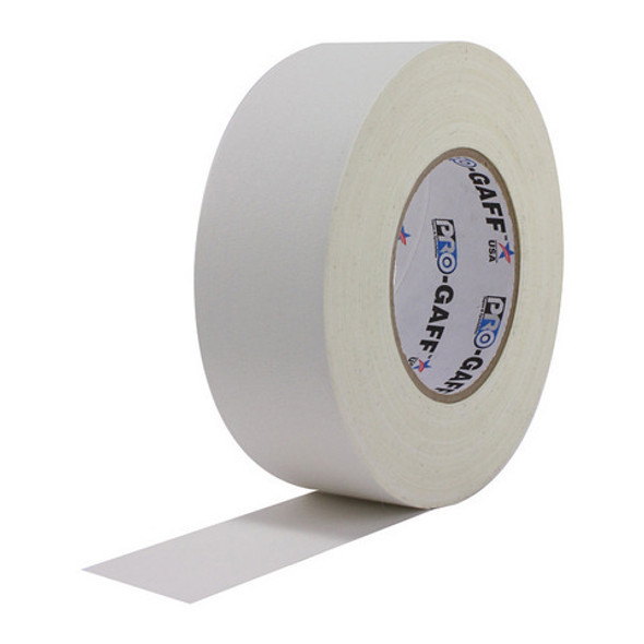 ProTapes Gaffer Tape, White, Waterproof, Vinyl Coated, 1" x 25 yds