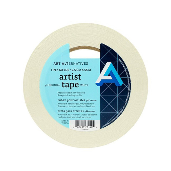 Art Alternatives Artist Tape, White, 1" x 60yds