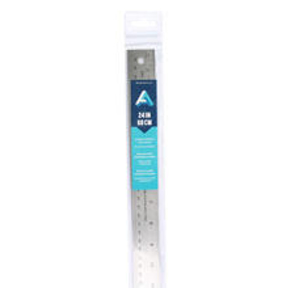 Art Alternatives AA Flexible Stainless Steel Ruler - 24 - Cork-Backed