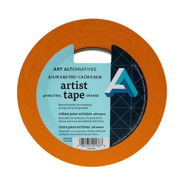 Art Alternatives AA Artist Tape - Assorted Colors - Orange- 3/4