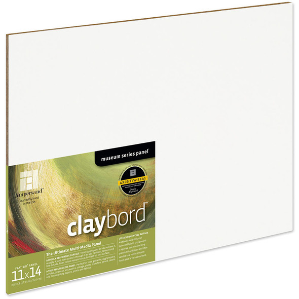 Ampersand Art Supply Ampersand Art - Claybord - Uncradled - 1/8 Profile - 11 x 14