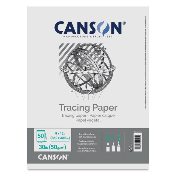 Canson Foundation Series Tracing Pad - 9" x 12"