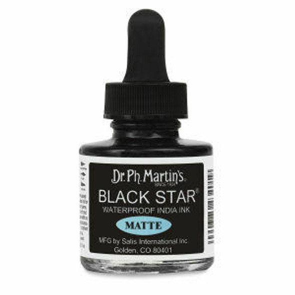 SALIS INTERNATIONAL INC Dr Ph Martins - Black Star Matte India Ink - Black Star India Ink