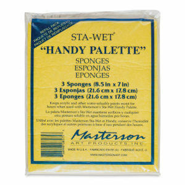 Masterson Sta-Wet Super Pro Palette Sponge Refill, 3/Pkg. - Sam Flax Atlanta