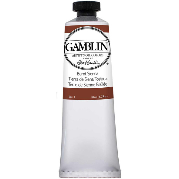 Gamblin Artist's Colors Gamblin Artist Grade Oil Color, 37ml Tube, Burnt Sienna