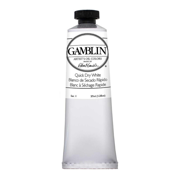 Gamblin Artist's Colors Gamblin Artist Grade Oil Color, 37ml Tube, Quick Dry White