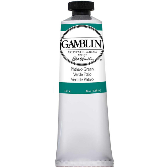 Gamblin Artist's Colors Gamblin Artist Grade Oil Color, 37ml Tube, Phthalo Green