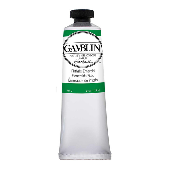 Gamblin Artist's Colors Gamblin Artist Grade Oil Color, 37ml Tube, Phthalo Emerald