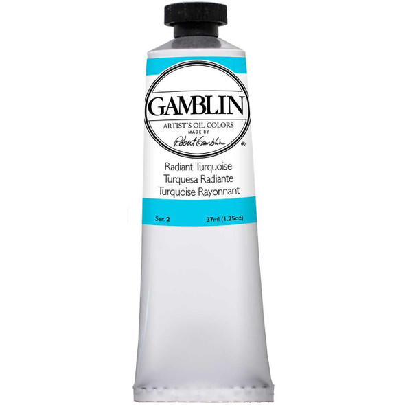 Gamblin Artist's Colors Gamblin Artist Grade Oil Color, 37ml Tube, Radiant Turquoise