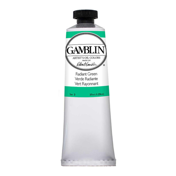Gamblin Artist's Colors Gamblin Artist Grade Oil Color, 37ml Tube, Radiant Green