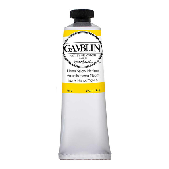 Gamblin Artist's Colors Gamblin Artist Grade Oil Color, 37ml Tube, Hansa Yellow Medium