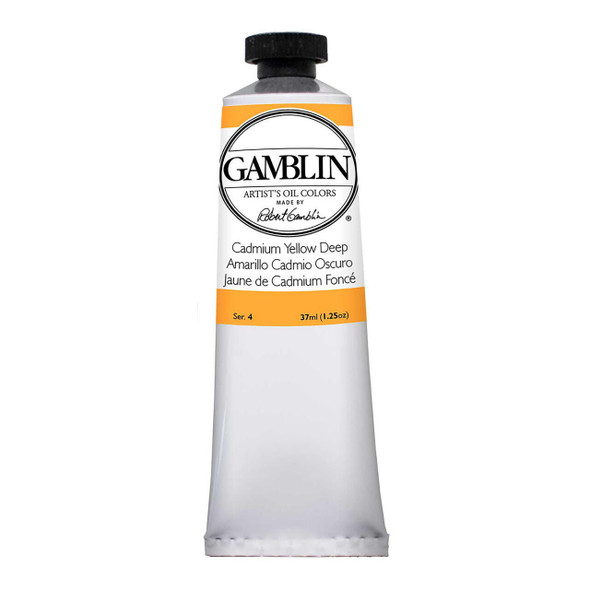 Gamblin Artist's Colors Gamblin Artist Grade Oil Color, 37ml Tube, Cadmium Yellow Deep