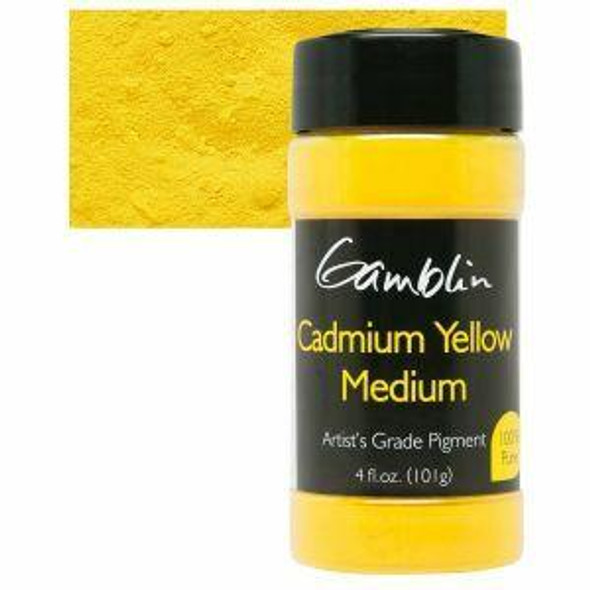 GAMBLIN ARTISTS COLOR Gamblin Artists Color Dry Pigments - 4 oz Jar - Cadmium Yellow Medium