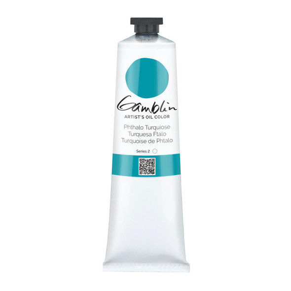 Gamblin Artist's Colors Gamblin Artist Grade Oil Color, 150ml, Phthalo Turquoise