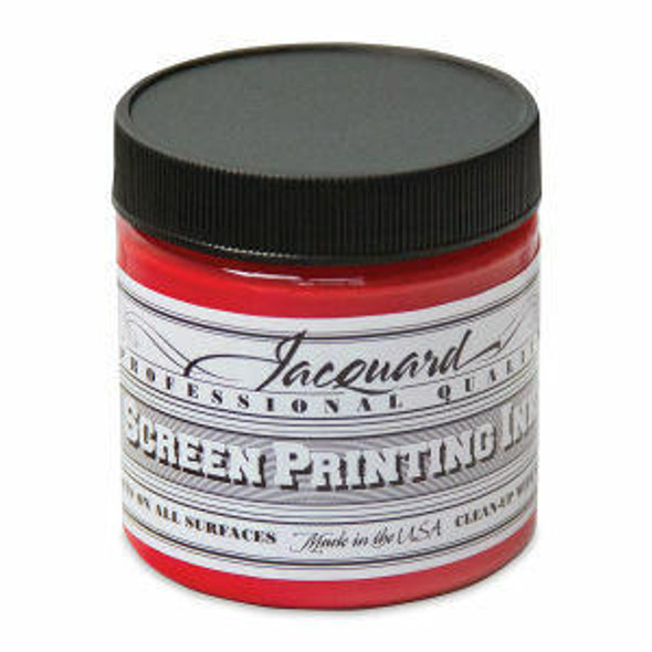 Jacquard - Professional Screen Printing Ink - 4 oz Jar - Bright Red